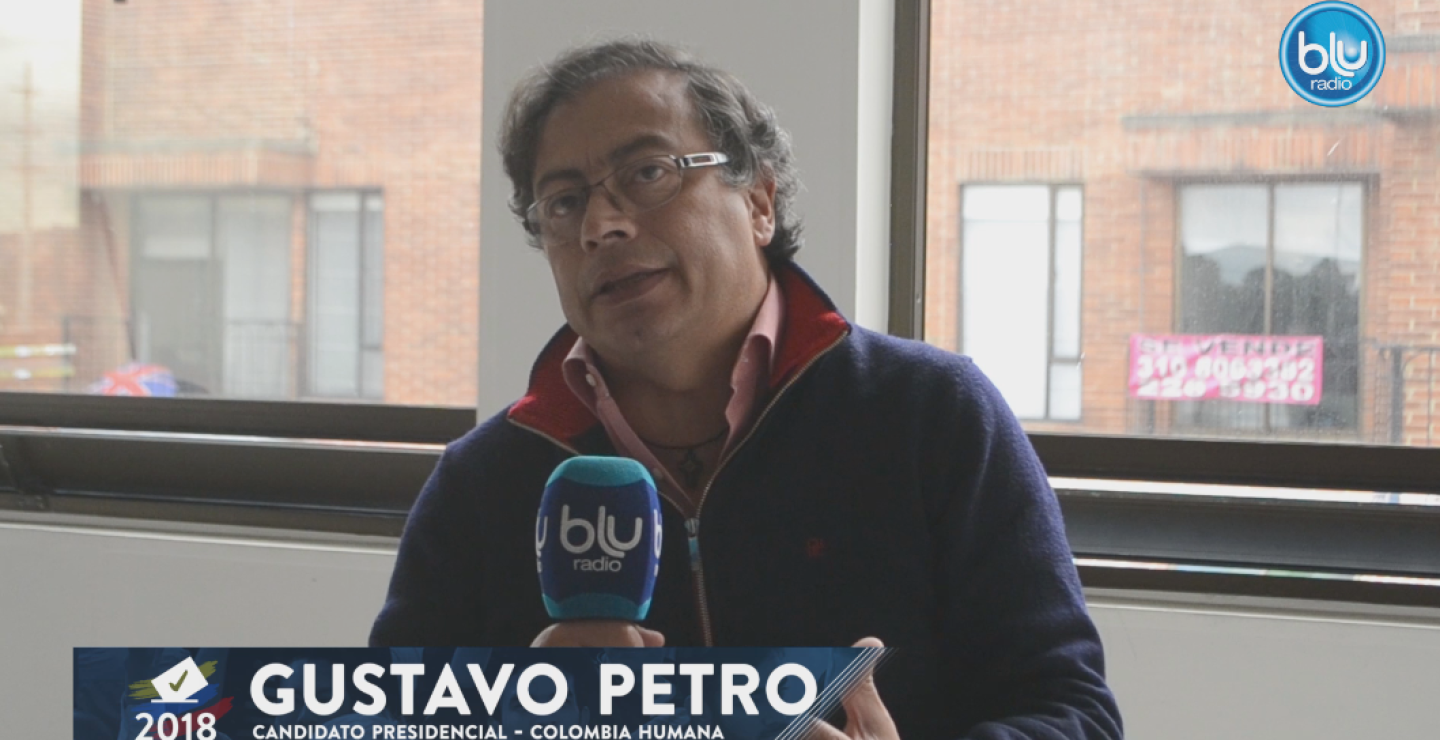 299393_BLU Radio. Gustavo Petro / Foto: BLU Radio