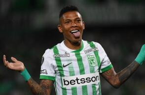 Billy Arce, jugador de Atlético Nacional. 