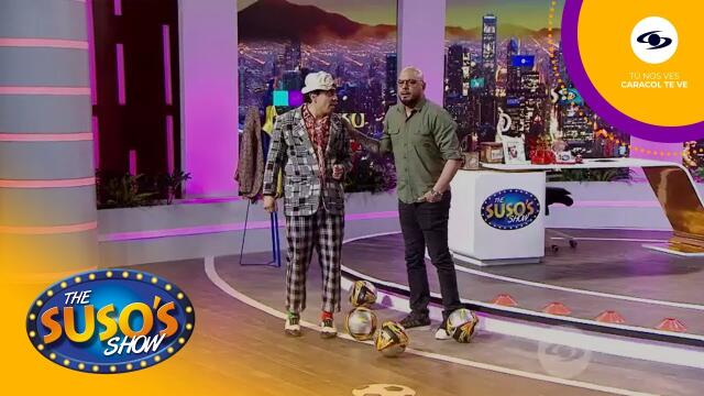 Suso reta a Omar Pérez a demostrar su talento en un curioso juego de basket-fútbol Suso reta a Omar Pérez a demostrar su talento en un curioso juego de basket-fútbol