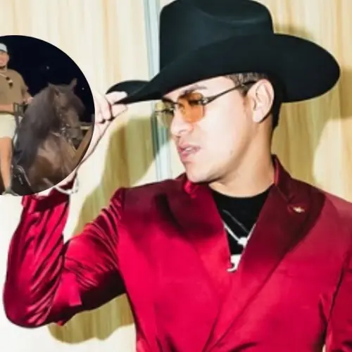 Cenizas de Yeison Jiménez fueron escoltadas por sus caballos.