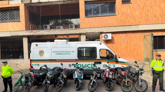 Motocicletas robadas entre 2024 y 2026 aparecieron en los patios de Tránsito de Bucaramanga.