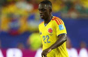 Deiver Machado en su debut con la Selección Colombia en el Mundial 2026.