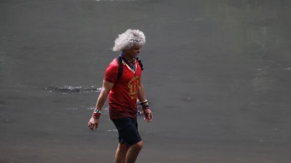 Carlos 'El Pibe' Valderrama en el desafío. Carlos 'El Pibe' Valderrama en el desafío.