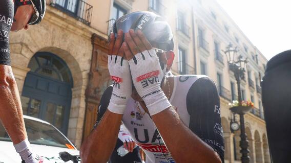 Juan Sebastián Molano, ciclista colombiano del UAE Team Emirates, tras ganar en Vuelta a Burgos 2023 Juan Sebastián Molano, ciclista colombiano del UAE Team Emirates, tras ganar en Vuelta a Burgos 2023