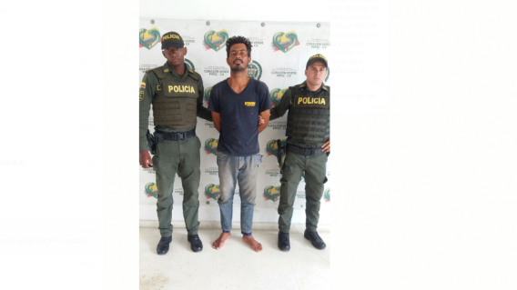 283020_BLU Radio - Captura de Moises David de la Hoz, agresor. Foto Policía Nacional