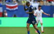 Bradley Barcola y un festego de gol con Francia frente a Inglaterra por el Mundial 2026.
