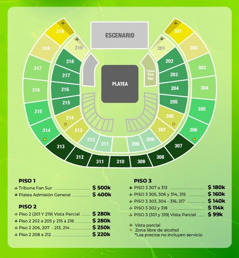 Feid en el Movistar Arena de Bogotá 2025 precios, nuevas fechas, todas