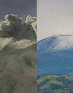 Volcán Puracé cumple un mes en alerta Naranja: sigue emisión de ceniza y movimientos sísmicos
