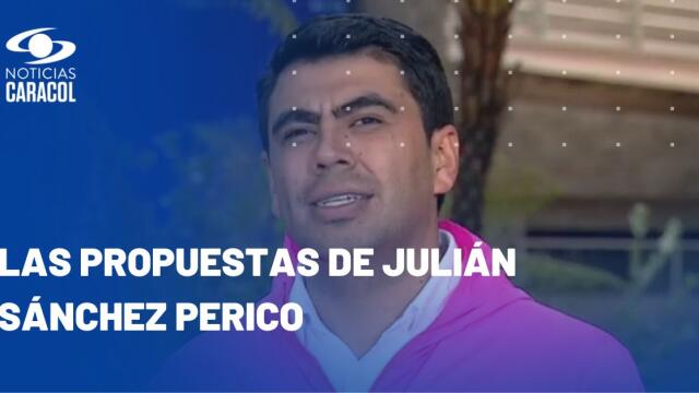 Julián Sánchez Perico, candidato a la Alcaldía de Soacha, en la Plaza Caracol Julián Sánchez Perico, candidato a la Alcaldía de Soacha, en la Plaza Caracol
