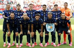 La Selección Uruguay en uno de los  partidos del Mundial 2026.