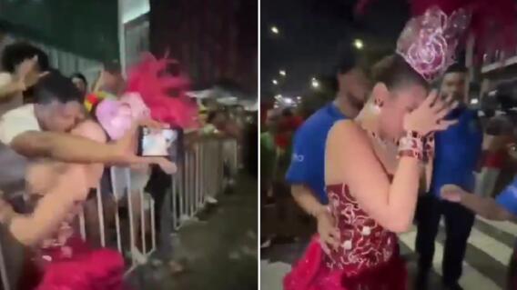 Hombre intentó besar a la fuerza a Michelle Char, reina del Carnaval de Barranquilla 2026