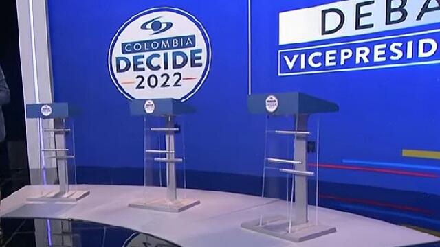 debate vicepresidencial en Noticias Caracol. debate vicepresidencial en Noticias Caracol.