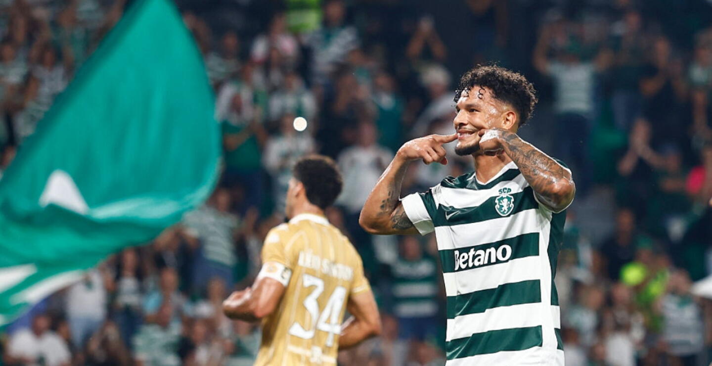 Luis Javier Suárez, delantero colombiano que milita en Sporting Lisboa.