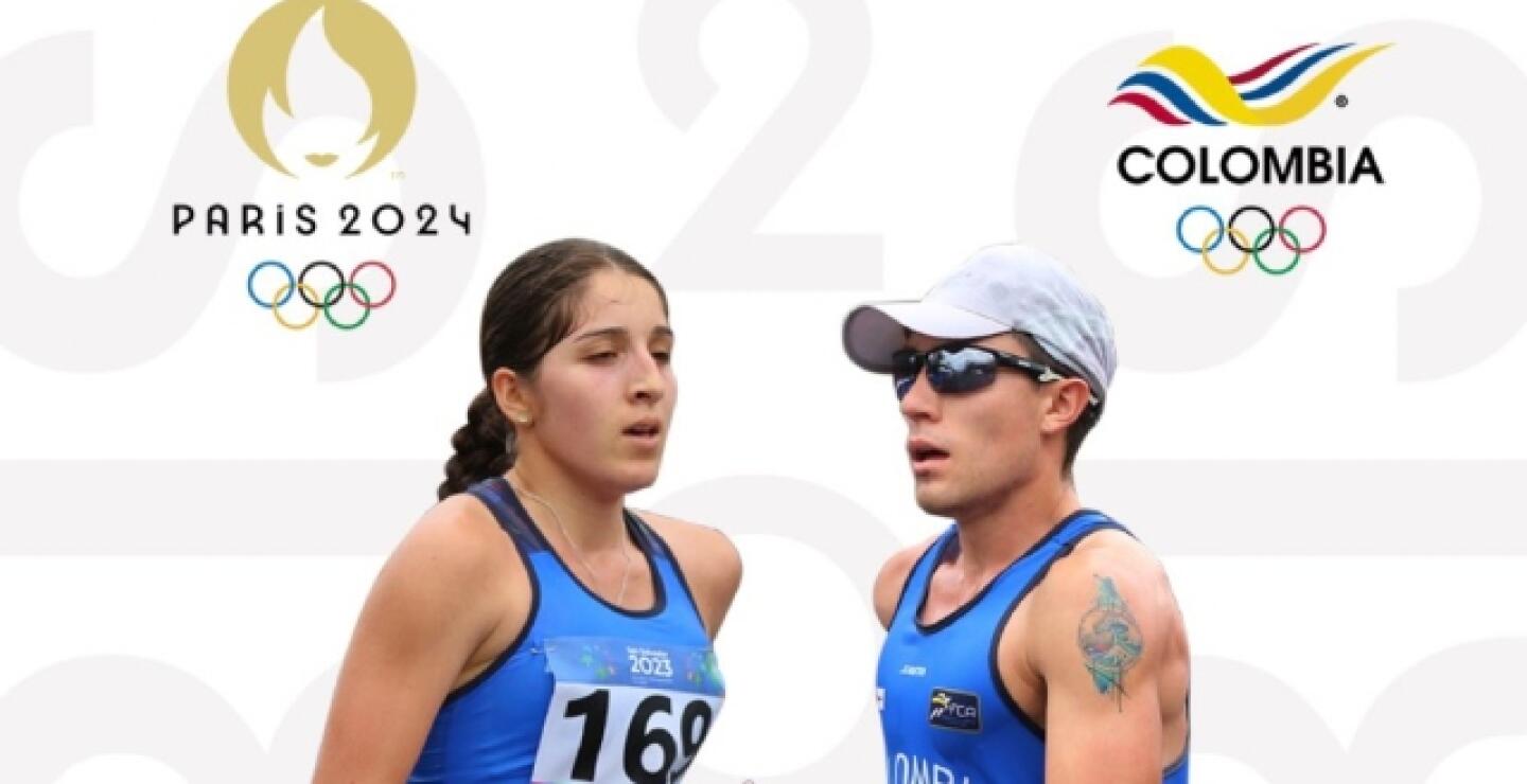 Luara Chalarca y César Herrera, atletas colombianos clasificados a París 2024