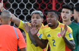 Juan Camilo 'Cucho' Hernández, jugador de la Selección Colombia, en partido contra Bolivia por Eliminatorias. Juan Camilo 'Cucho' Hernández, jugador de la Selección Colombia, en partido contra Bolivia por Eliminatorias.