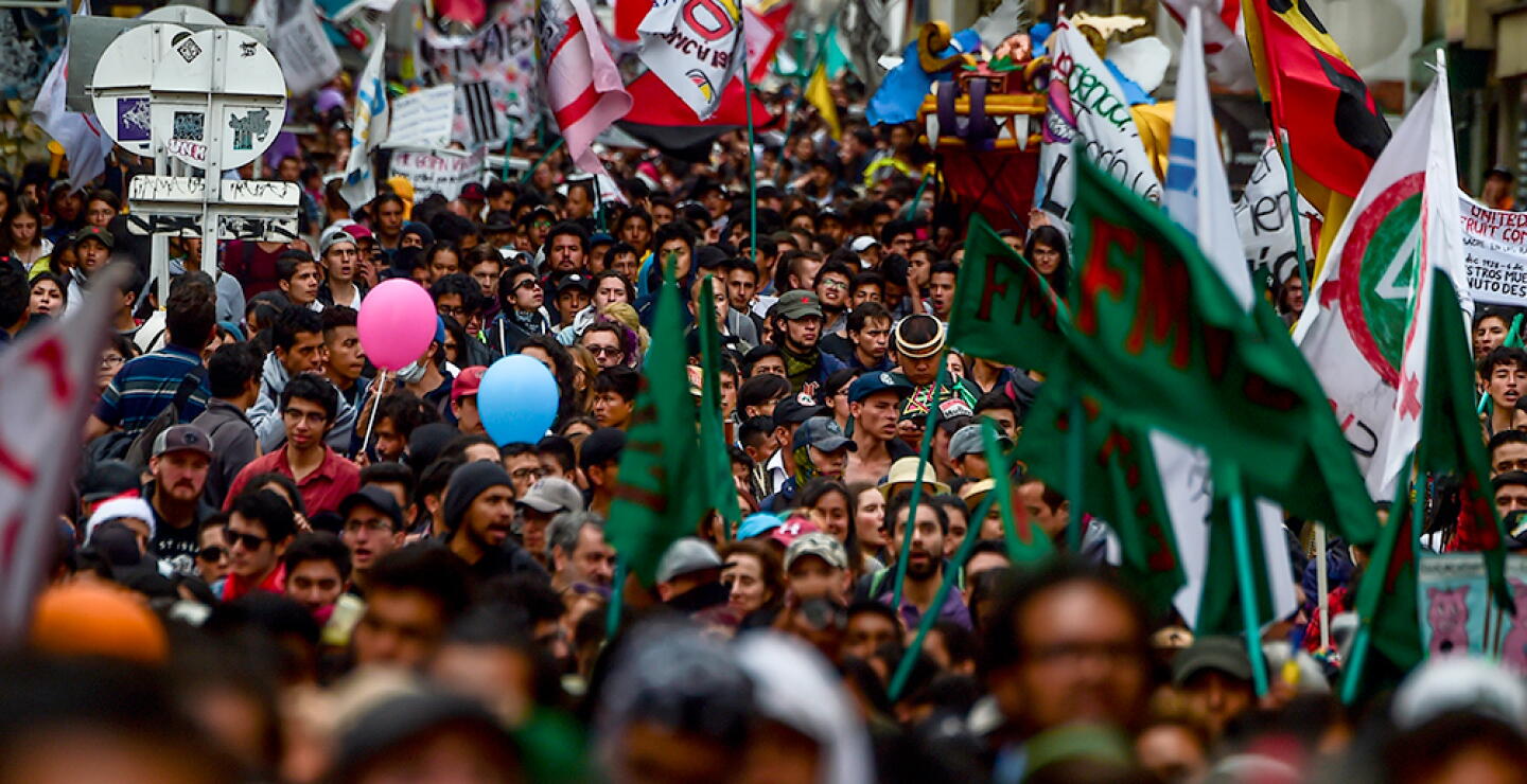 348588_Protestas en Colombia // Foto: AFP