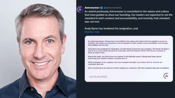 Andy Byron, CEO de Astronomer e implicado en escándalo por infidelidad, renunció a su cargo Andy Byron, CEO de Astronomer e implicado en escándalo por infidelidad, renunció a su cargo