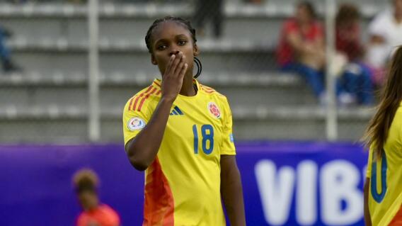 Linda Caicedo, delantera de la Selección Colombia femenina. Linda Caicedo, delantera de la Selección Colombia femenina.