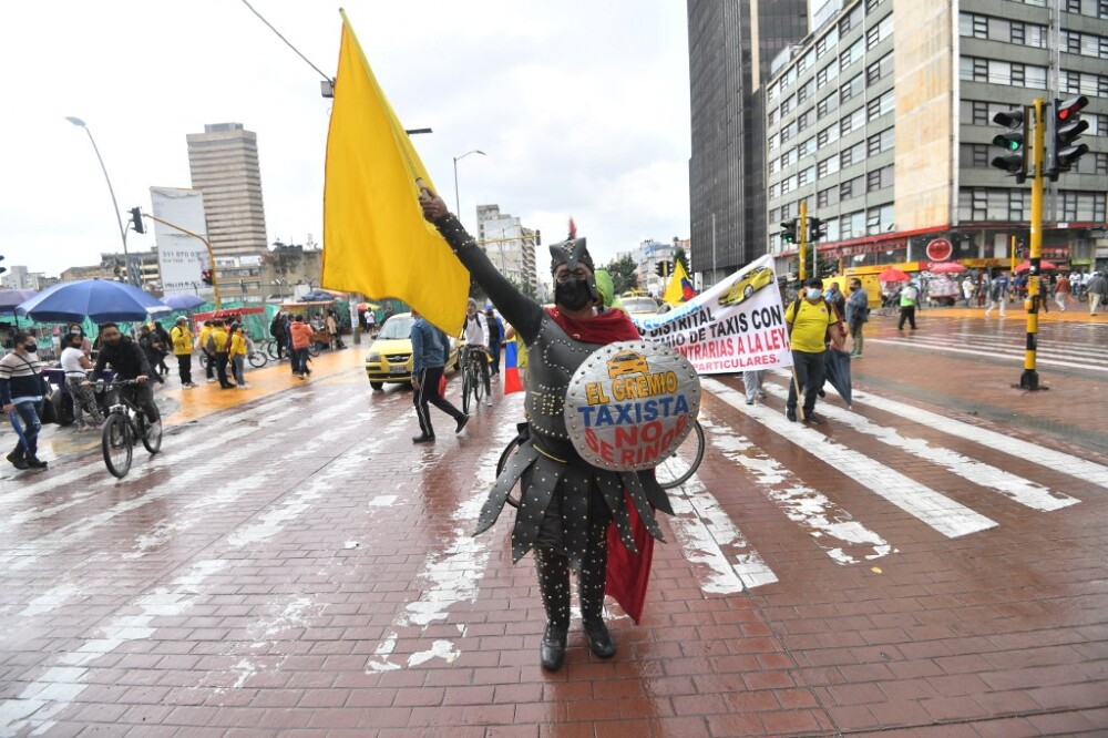 Protestas por paro nacional en Colombia. Foto AFP