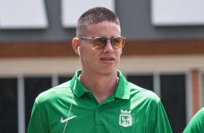 James Rodríguez, volante de Atlético Nacional. 