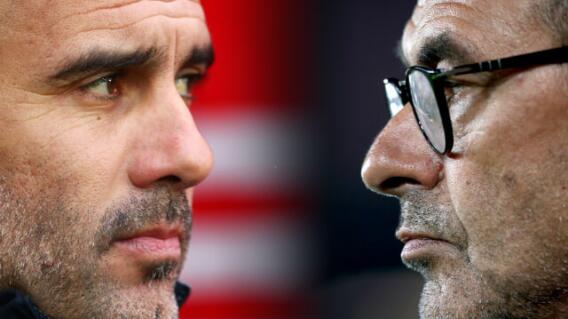 309576_Pep Guardiola y Maurizio Sarri