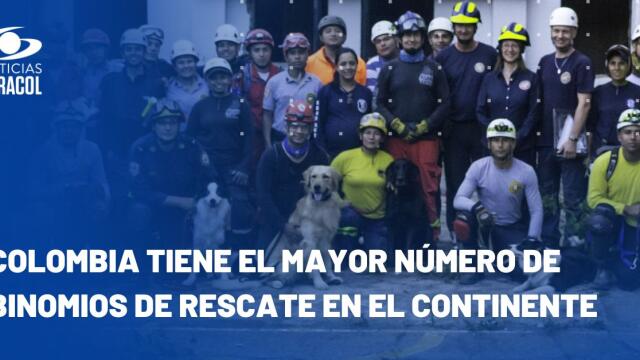 Binomios de búsqueda y rescate en Colombia Binomios de búsqueda y rescate en Colombia