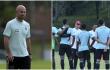 Javier Mascherano y Héctor Cárdenas, seleccionadores de Argentina y Colombia Sub-20, respectivamente.
