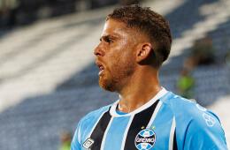 Gustavo Cuéllar en su paso por el Gremio de Porto Alegre.