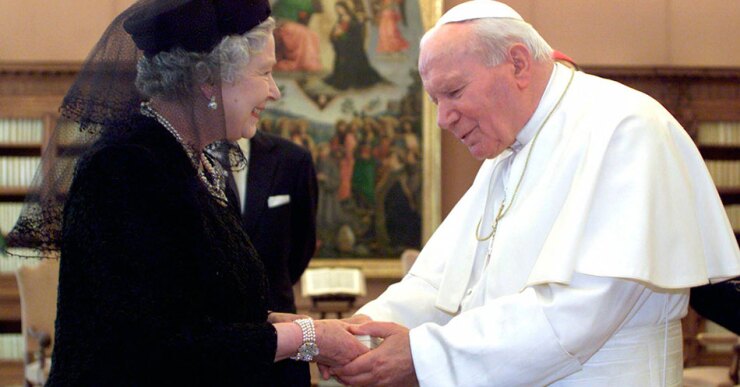 2000. Con el papa Juan Pablo II.