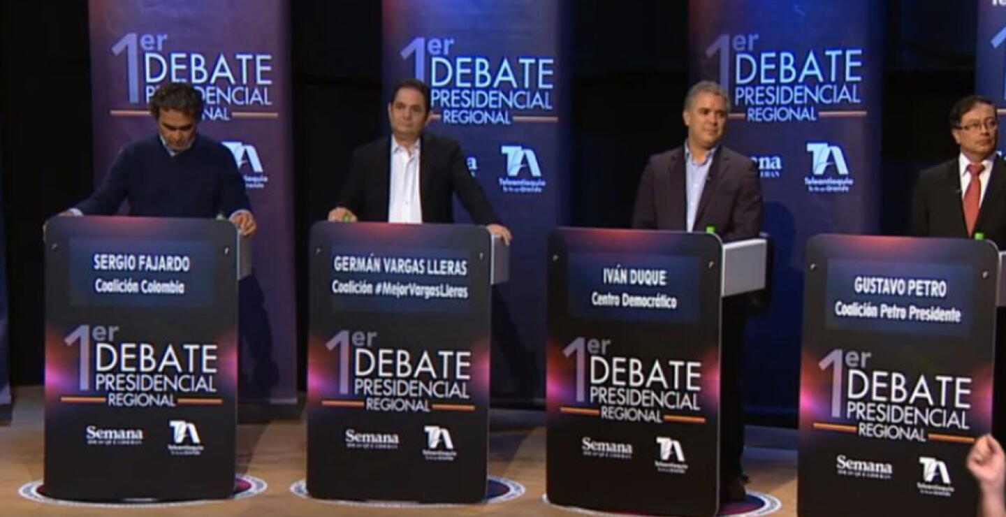 303531_Foto tomada de transmisión de debate Teleantioquia y Semana