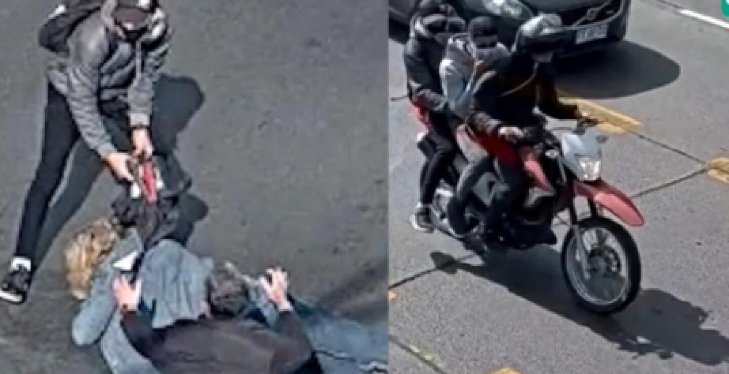 El escabroso hurto quedó registrado en video por las cámaras de seguridad ubicadas en una zona cercana a donde ocurrió el hecho. 