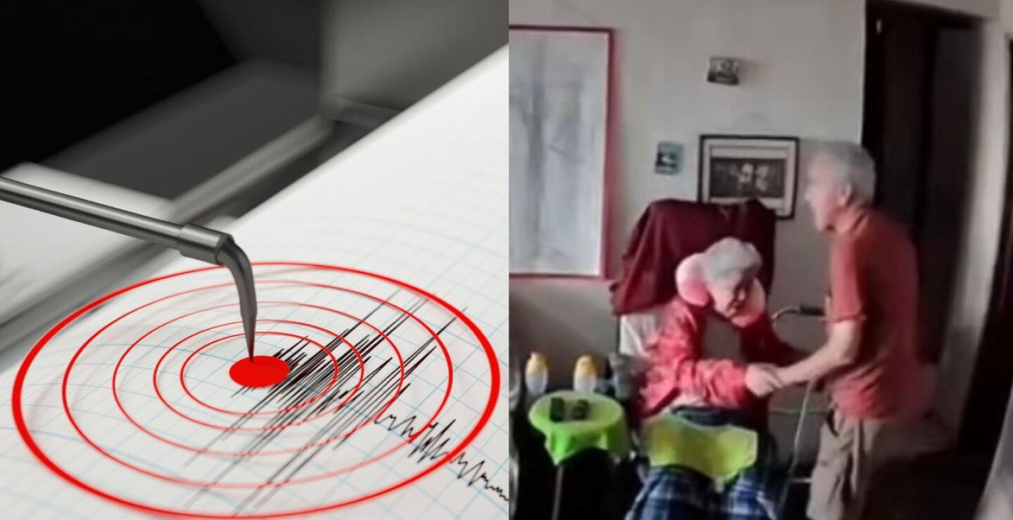 Revelan imágenes de momento del primer terremoto en Venezuela: así lo vivió pareja de ancianos 
