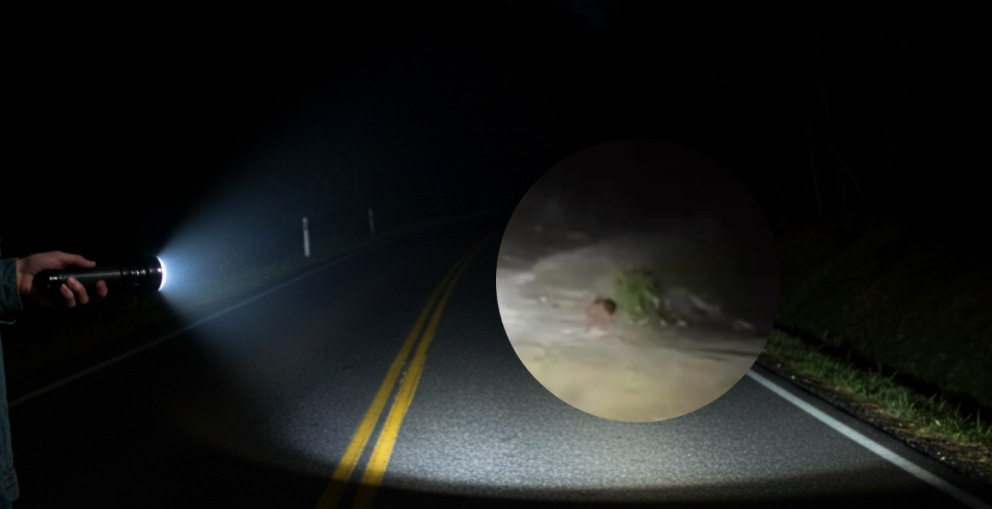 VIDEO capta aparición de extraña criatura en plena vía de Colombia, ¿es un alienígena?
