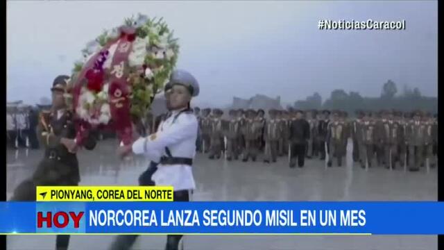 Corea del Norte desafío nuevamente a sus enemigos lanzando otro misil balístico Corea del Norte desafío nuevamente a sus enemigos lanzando otro misil balístico