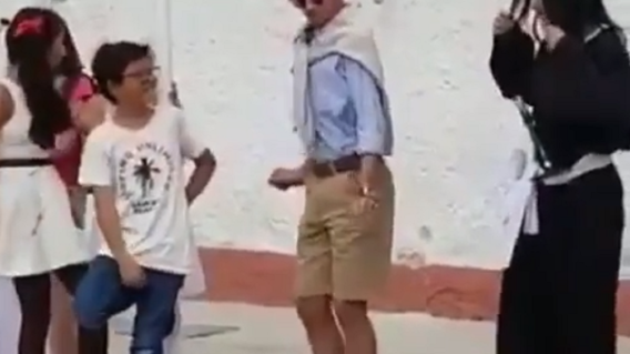 347523_BLU Radio. Disfraz de Juanpis González fue popular en redes / Foto: Captura de video