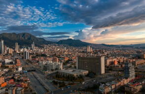 Vista panorámica de Bogotá