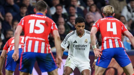 Rodrygo en duelo contra el Atlético de Madrid, por Champions League. Rodrygo en duelo contra el Atlético de Madrid, por Champions League.