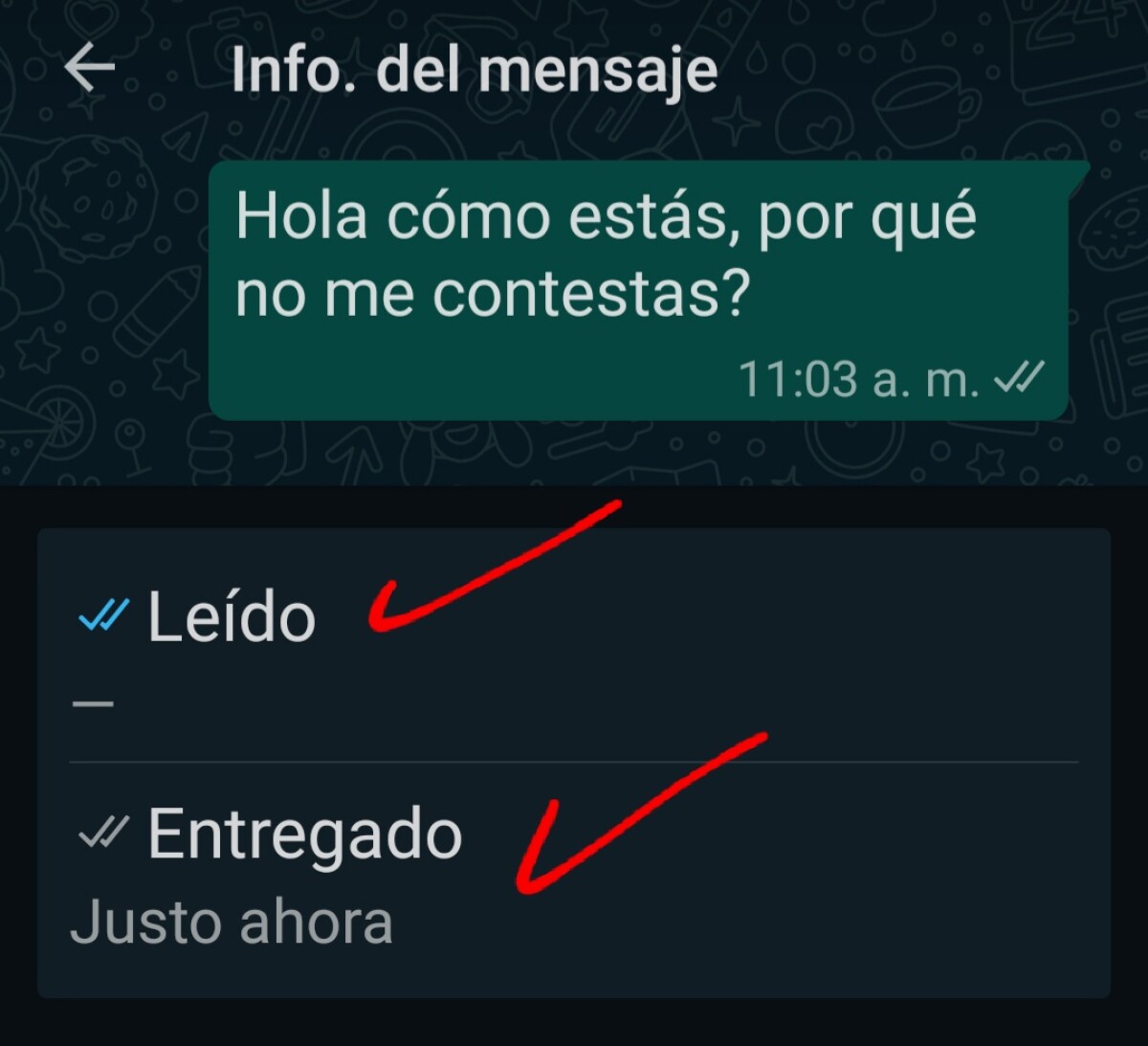 Cómo saber si lo dejaron en visto