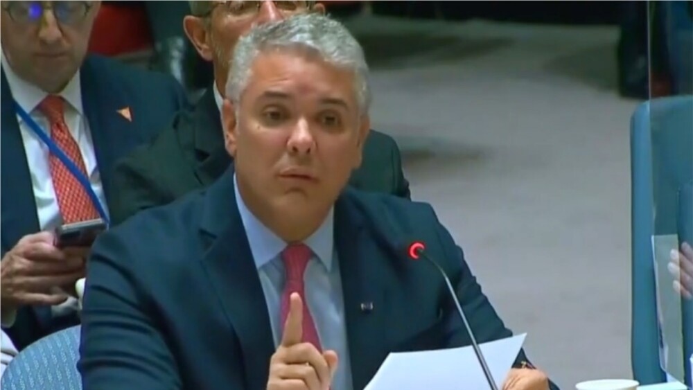 No pueden hablar de paz quienes siembran guerra y desolación": Duque responde a Rusia en la ONU | Paz | BluRadio