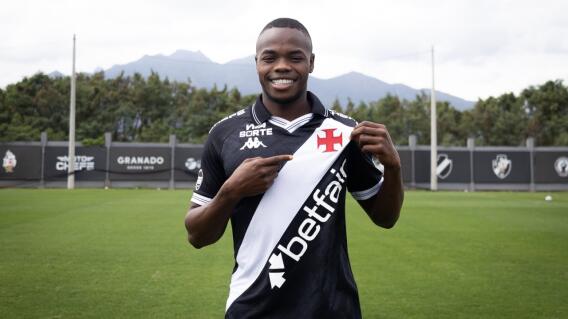 Carlos Andrés Gómez fue presentado como nuevo jugador del Vasco da Gama. 