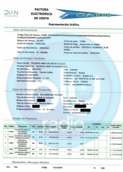 Pruebas del 'narcopiloto'