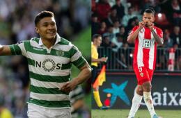 Teófilo Gutiérrez y Luis Javier Suárez, delanteros colombianos. 