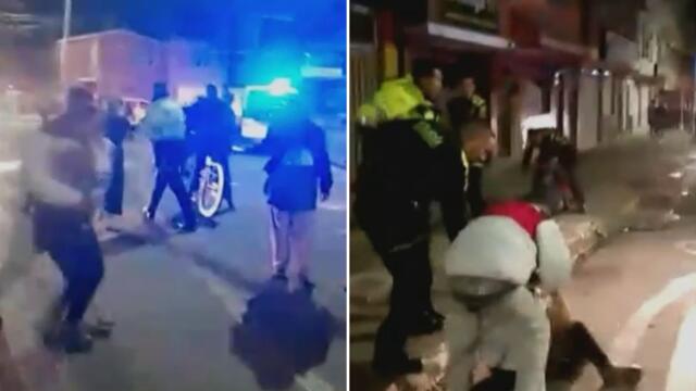Pelea en Molinos, sur de Bogotá, terminó hasta con policías golpeados Pelea en Molinos, sur de Bogotá, terminó hasta con policías golpeados