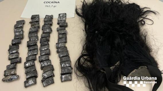 cocaína en peluca