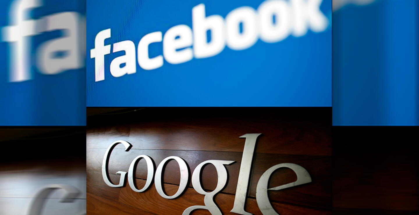 348804_Facebook y Google // Foto: AFP