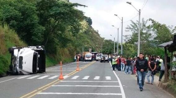 290950_BLU Radio. Accidente en San Jerónimo / Foto: Cortesía