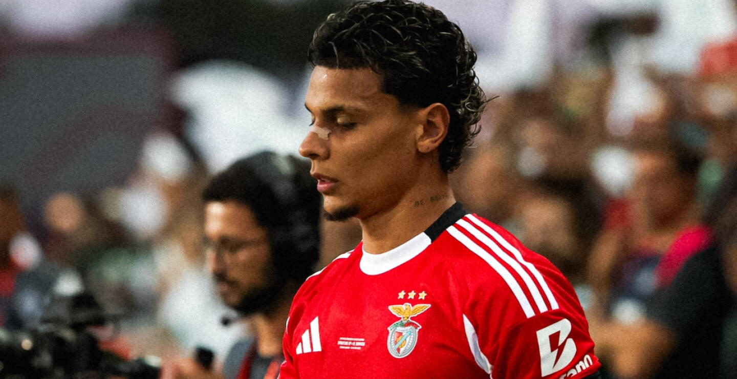 Richard Ríos, volante del Benfica de Portugal. 
