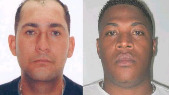 Fredy Manuel Campos Martínez, alias ‘el Zarco’ y Walter Jair Mosquera Gómez, alias ‘el Niche’ / Fiscalía.