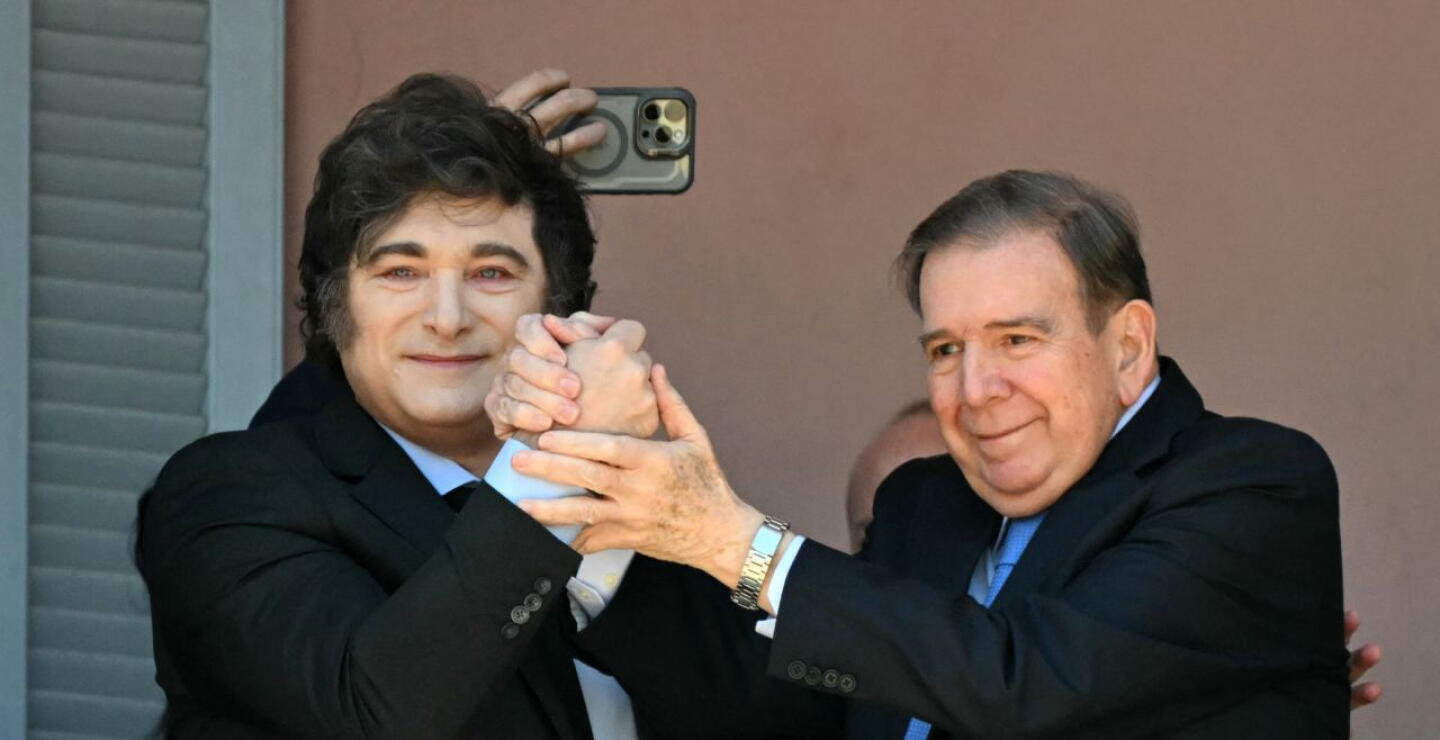 Edmundo González Urrutia se reúne con Javier Milei en la casa rosada de Buenos Aires