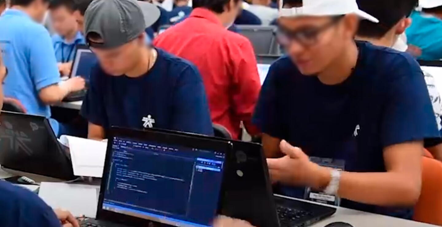 373602_Estudiantes del Sena // Foto: captura video Facebook Sena Comunica